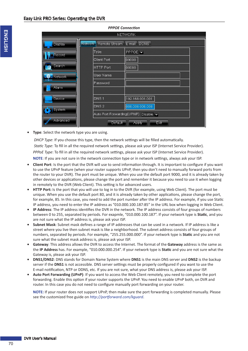 KGUARD Security EL1622 User Manual | Page 70 / 105