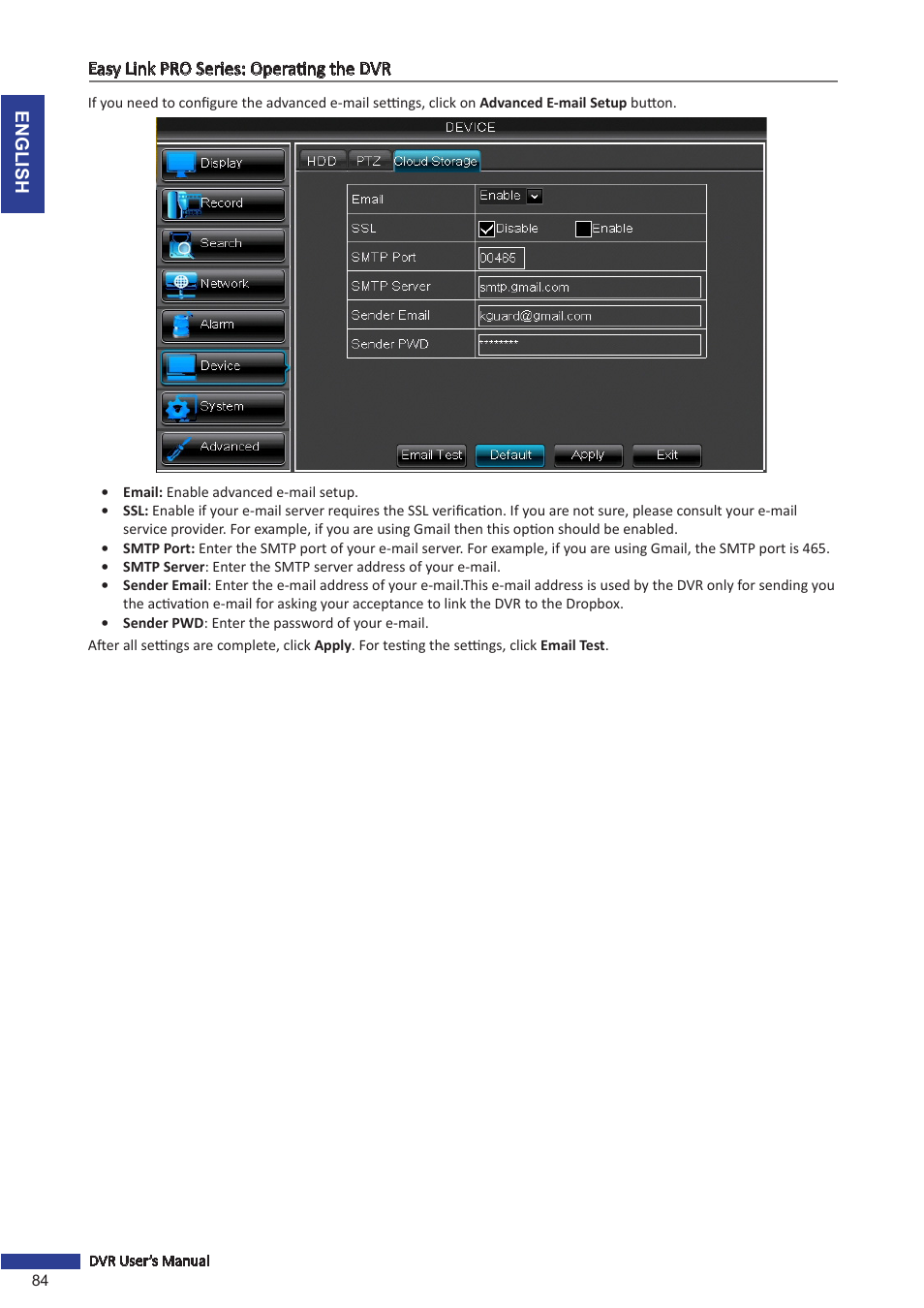 KGUARD Security EL1622 User Manual | Page 84 / 105