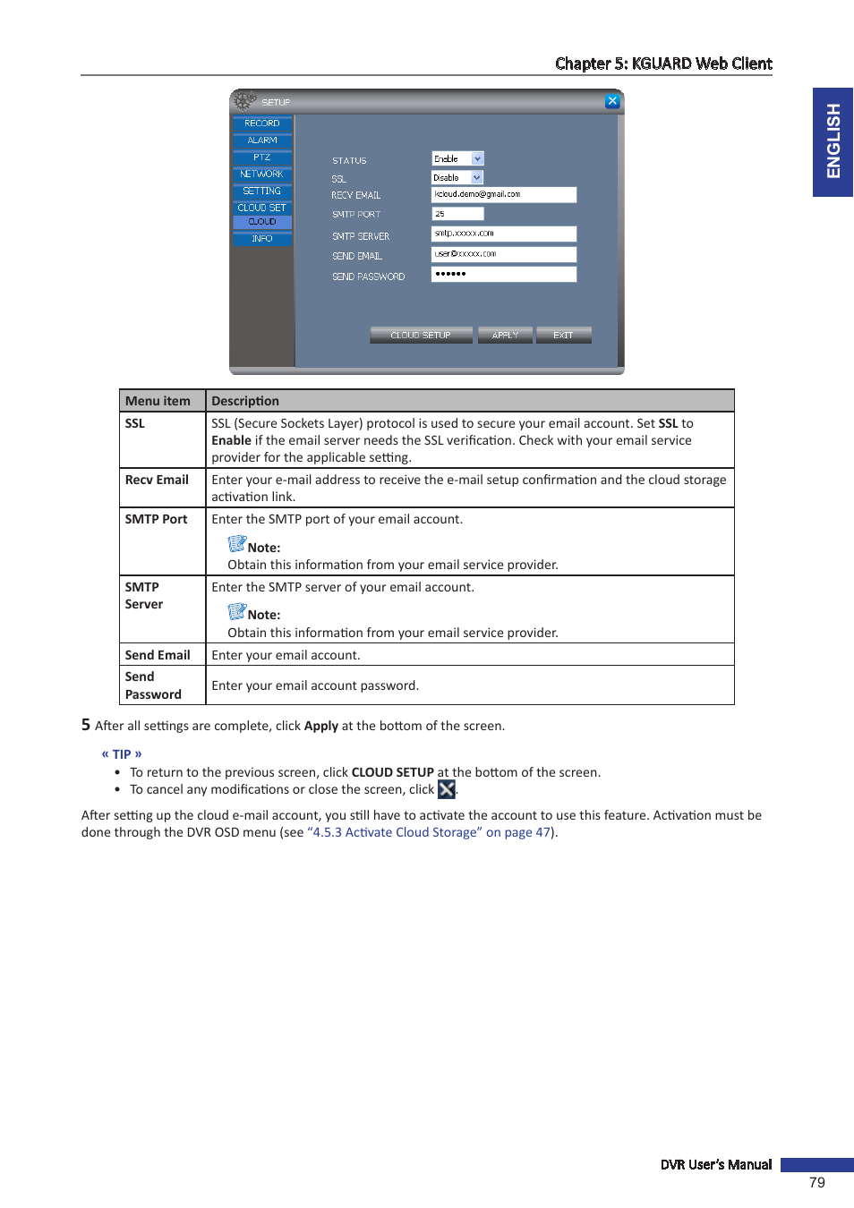 KGUARD Security TC801 User Manual | Page 79 / 91