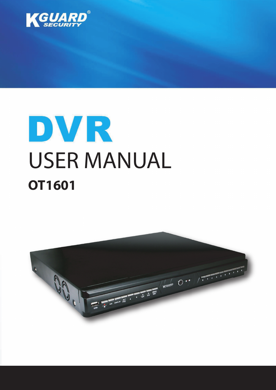 KGUARD Security OT1601 User Manual | 106 pages