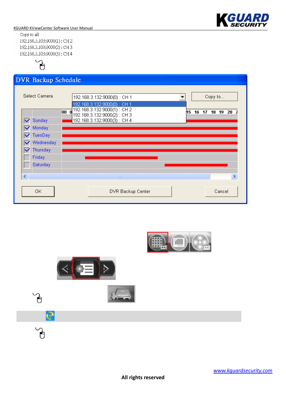 KGUARD Security KViewCenter User Manual | Page 17 / 44