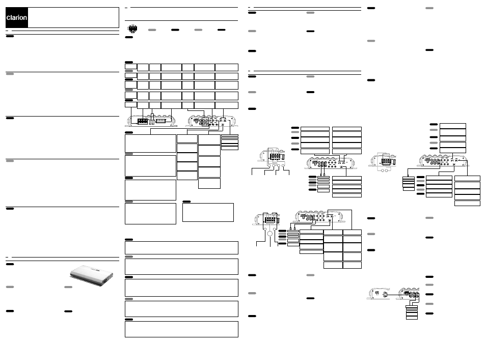 Clarion APA4204 User Manual | 2 pages