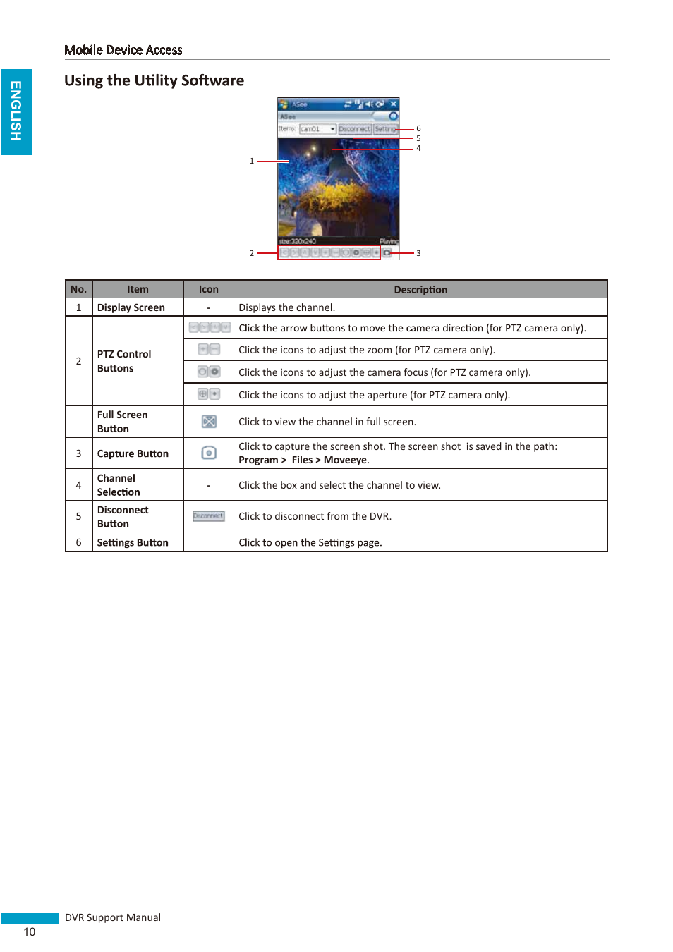English mobile device access | KGUARD Security BRseriesDVR(2) User Manual | Page 10 / 20