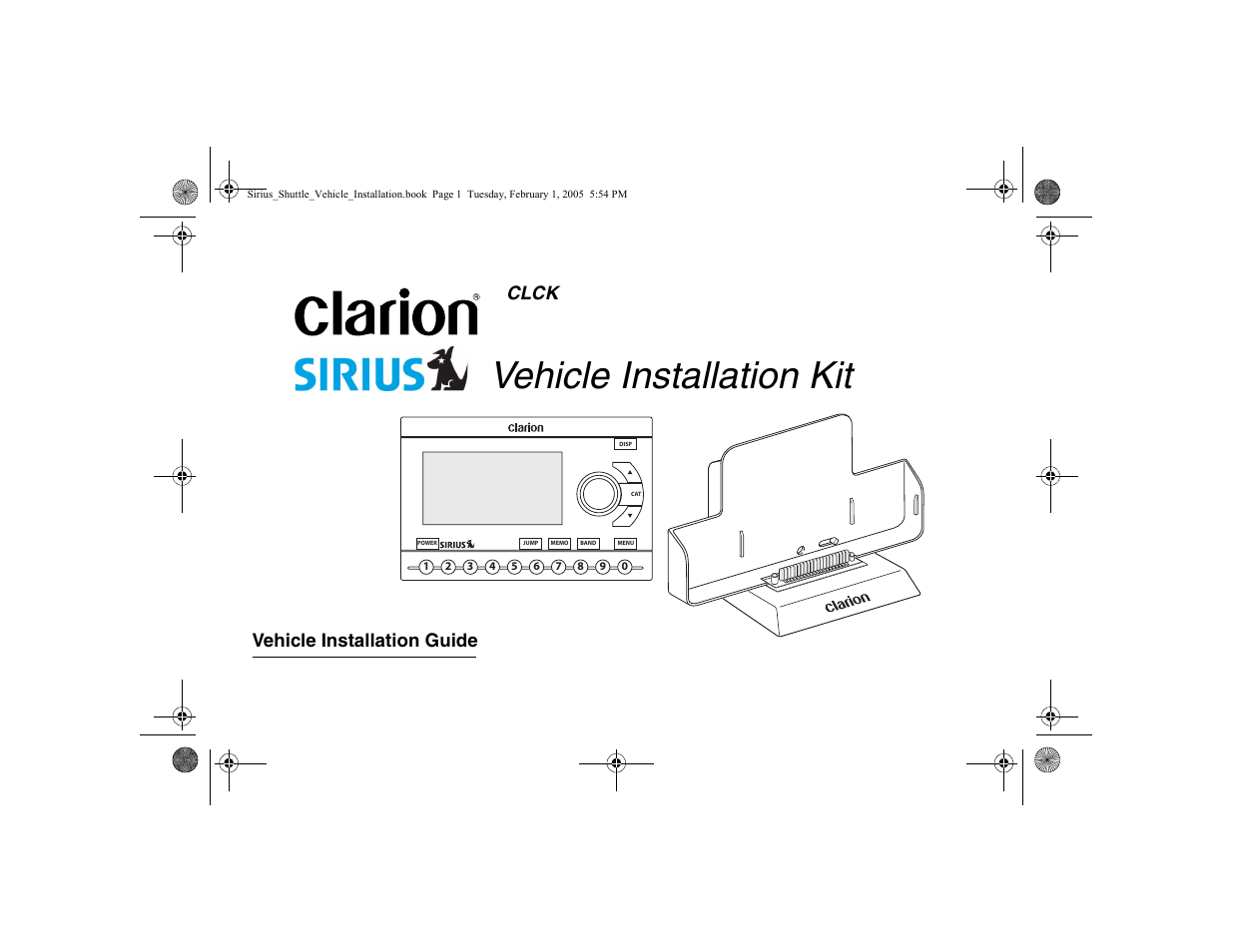 Clarion Sattelite Radio User Manual | 20 pages
