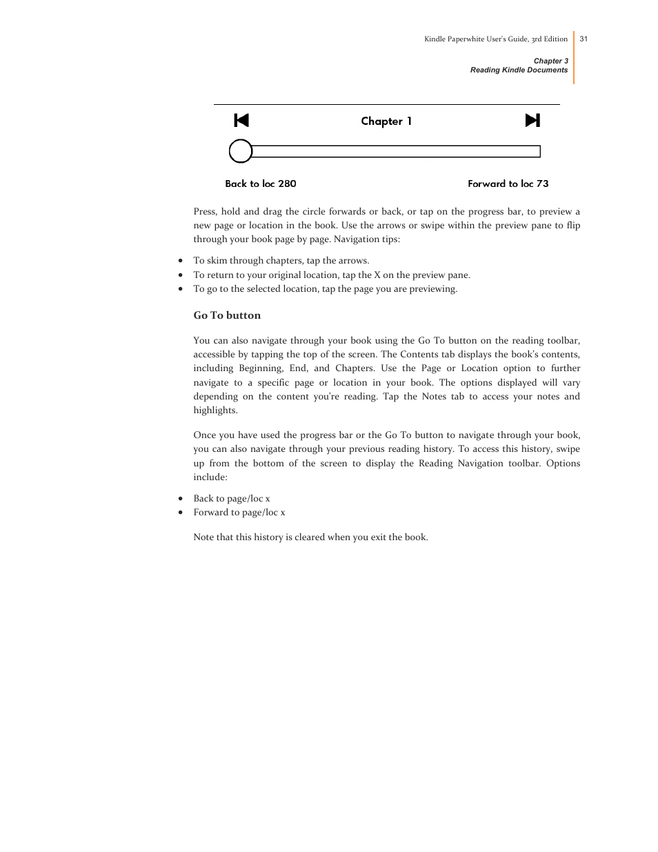 Go to button | Kindle Paperwhite (2nd Generation) User Manual | Page 31 / 47