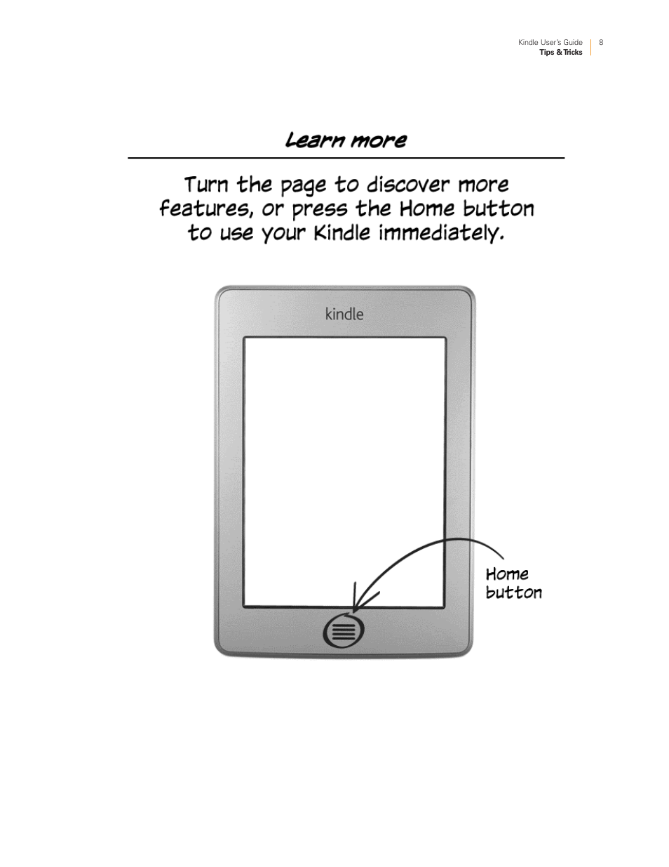 Kindle Touch 3G User Manual | Page 8 / 36