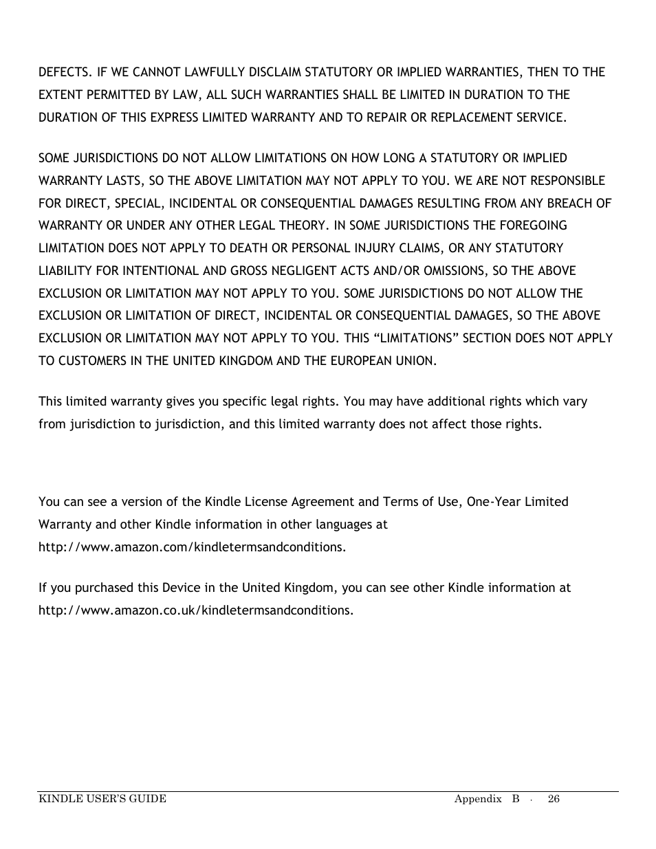 Additional information | Kindle Keyboard User Manual | Page 26 / 28