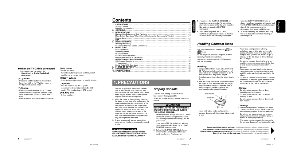 Clarion DXZ768RMP User Manual | Page 4 / 38