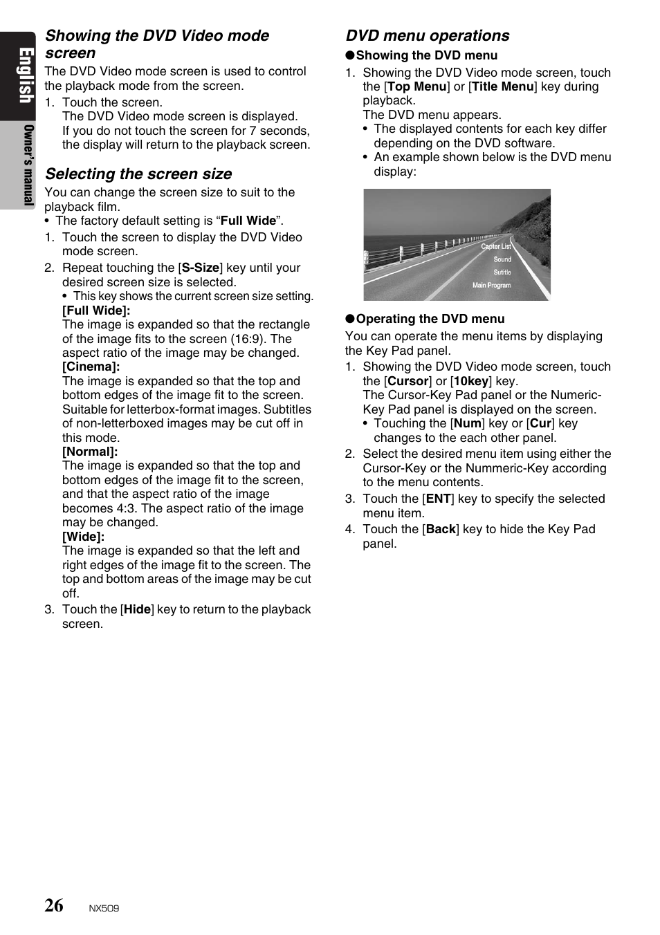 English | Clarion NX509 User Manual | Page 28 / 69