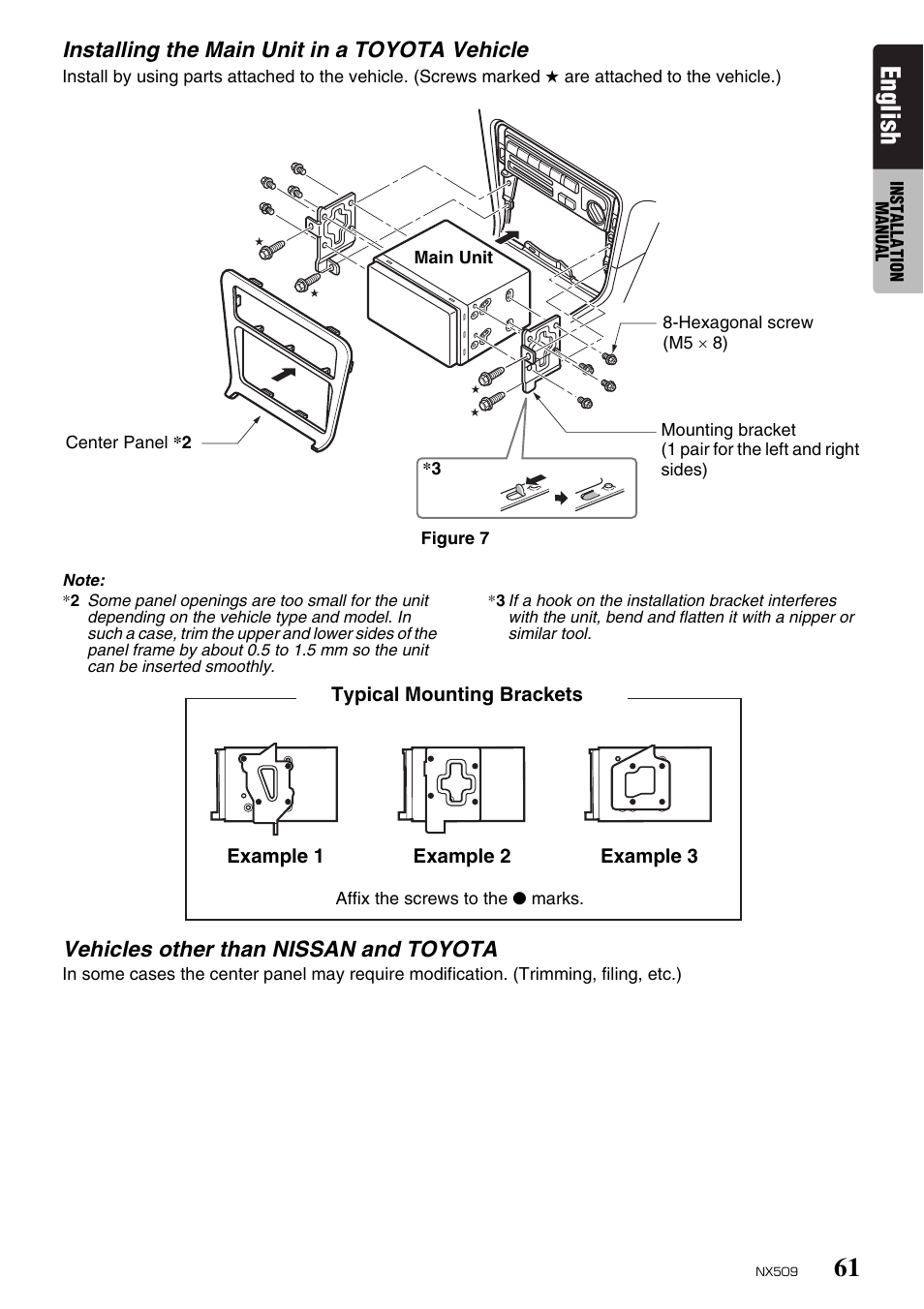 English | Clarion NX509 User Manual | Page 63 / 69