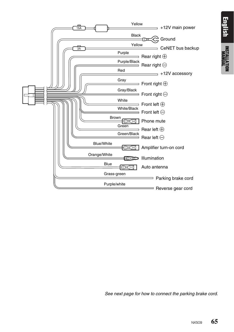 English | Clarion NX509 User Manual | Page 67 / 69