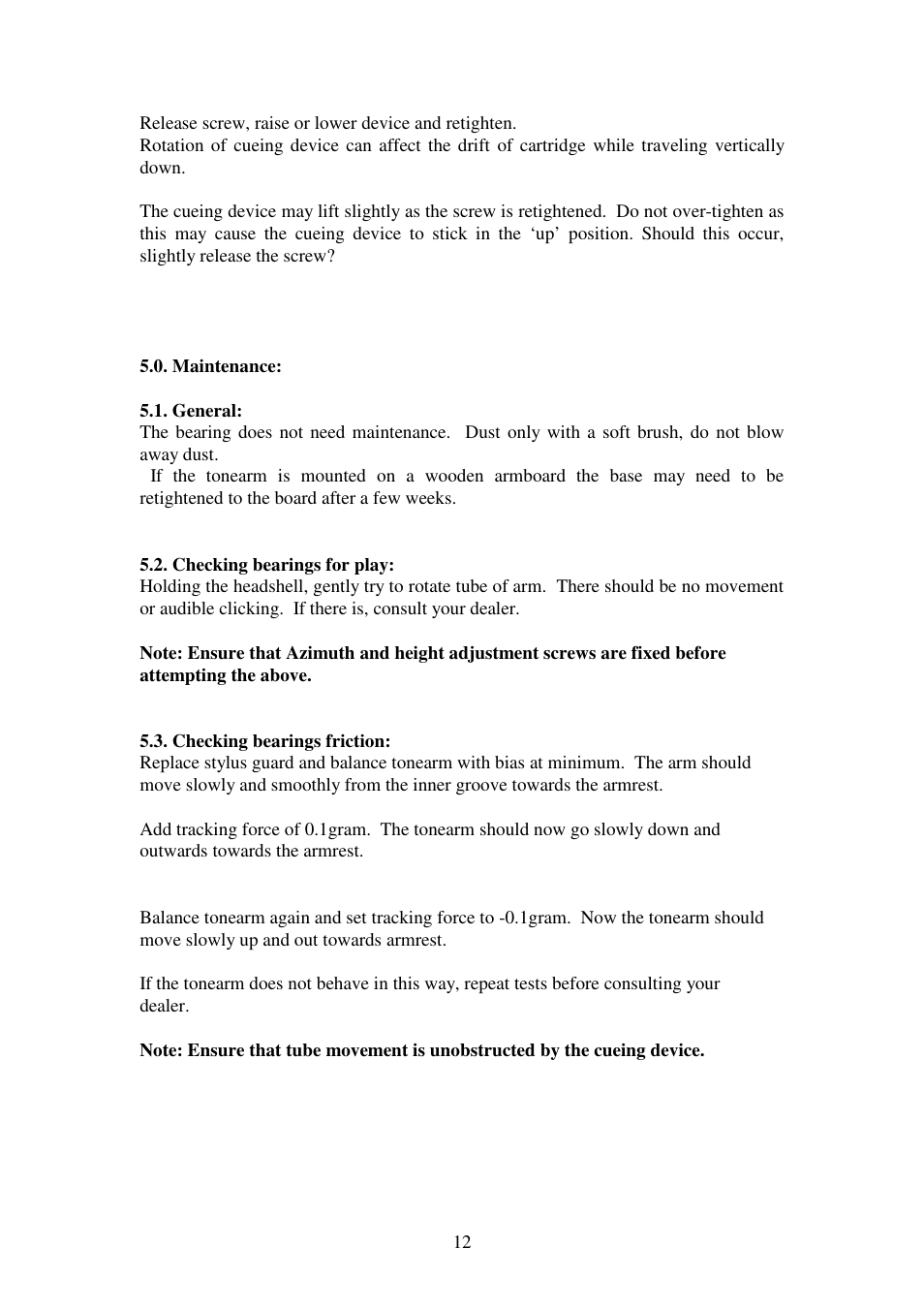 Kuzma STOGI 130419 User Manual | Page 12 / 20