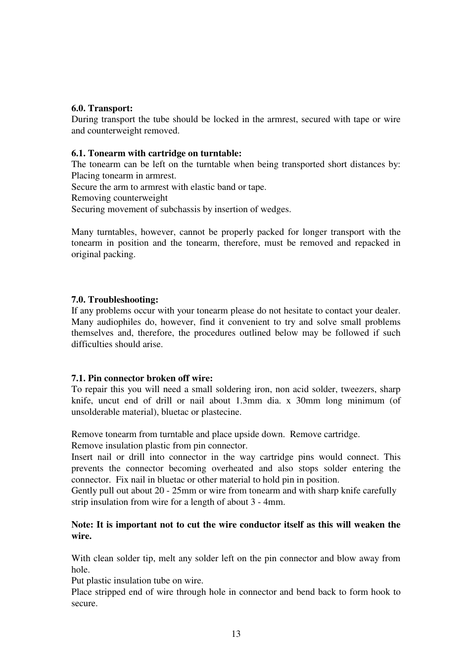 Kuzma STOGI 130419 User Manual | Page 13 / 20
