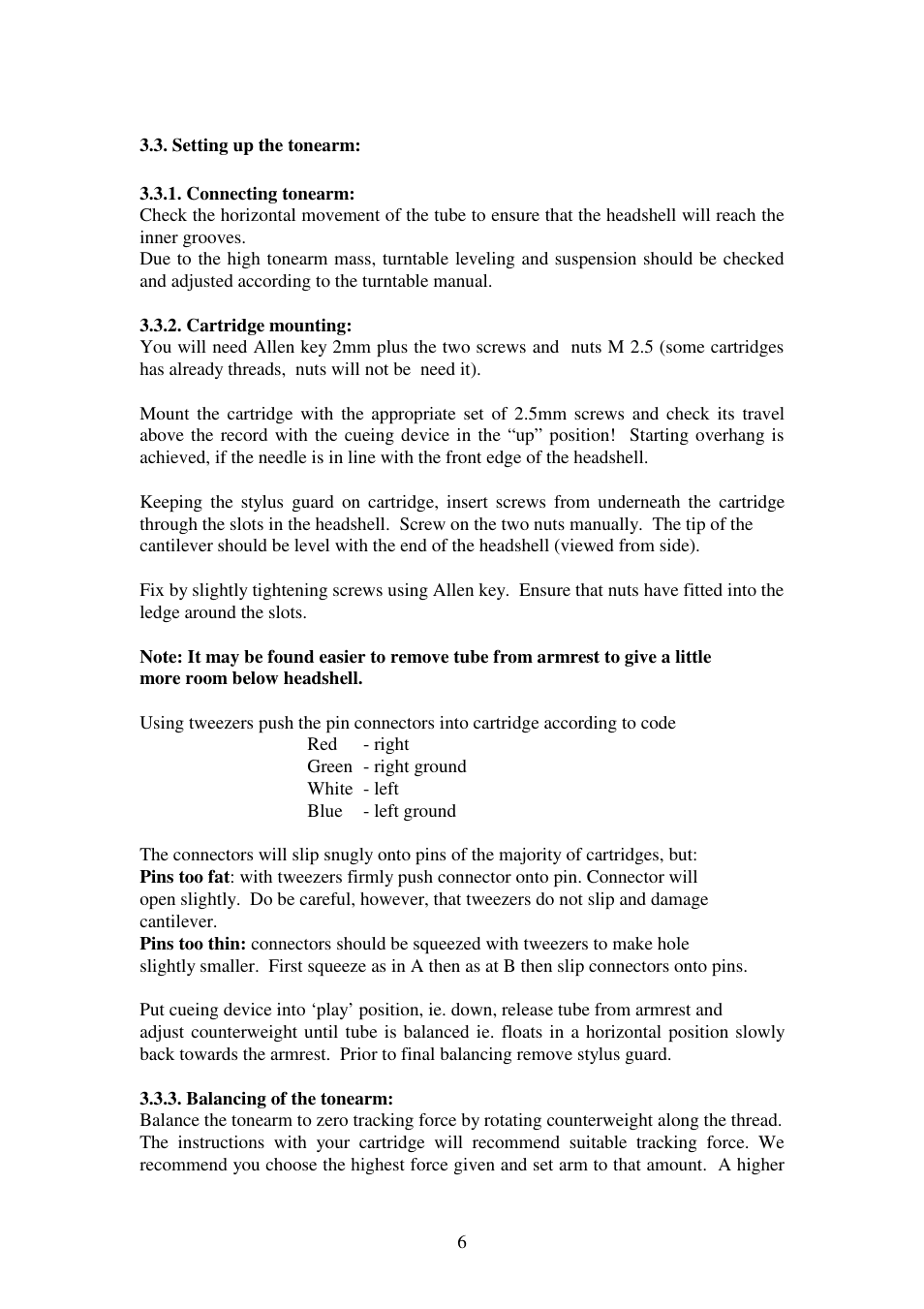 Kuzma STOGI 130419 User Manual | Page 6 / 20