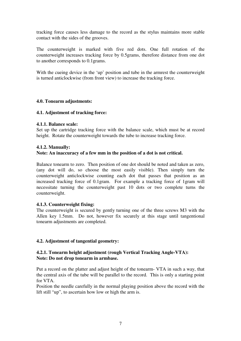 Kuzma STOGI 130419 User Manual | Page 7 / 20
