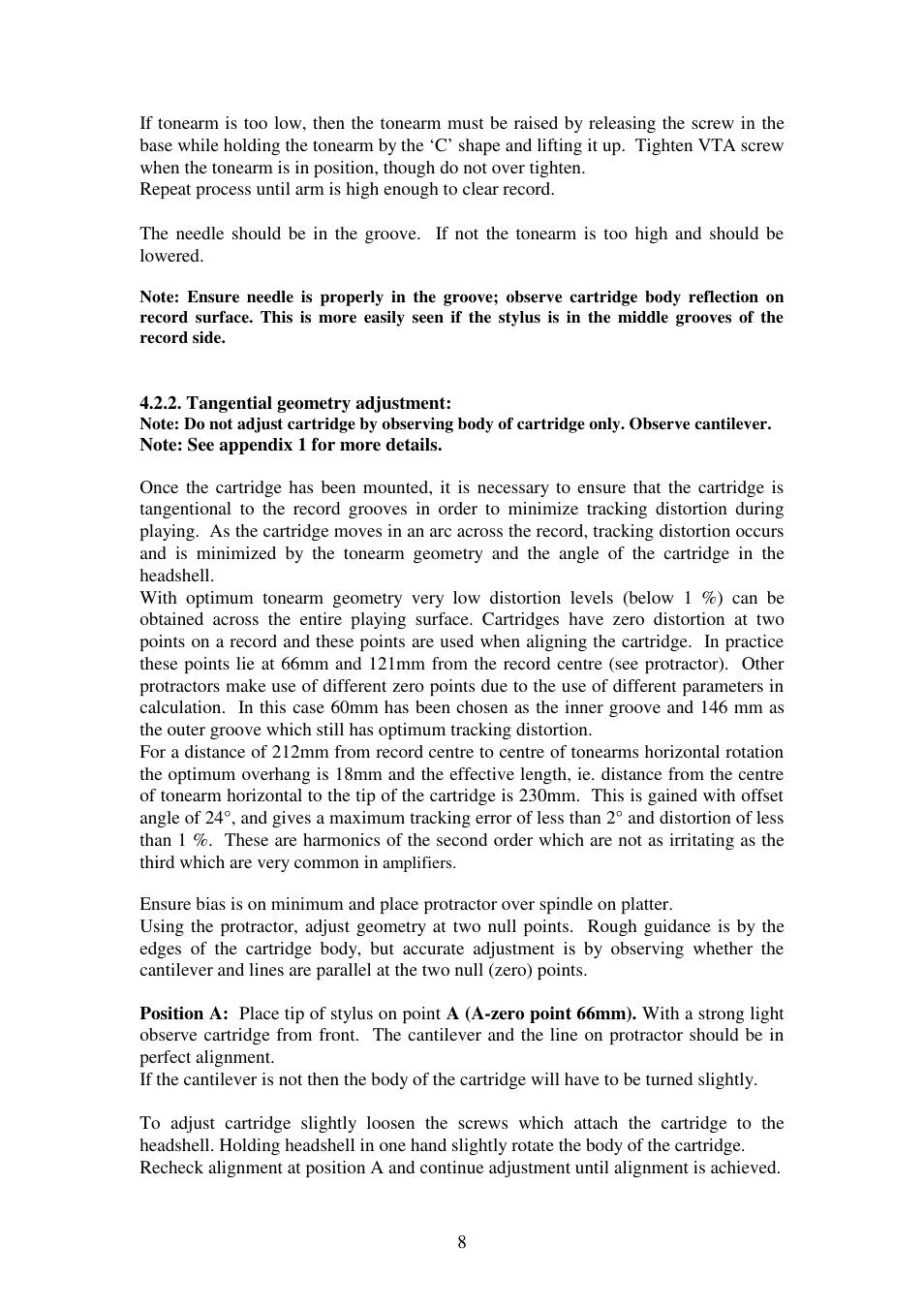 Kuzma STOGI 130419 User Manual | Page 8 / 20