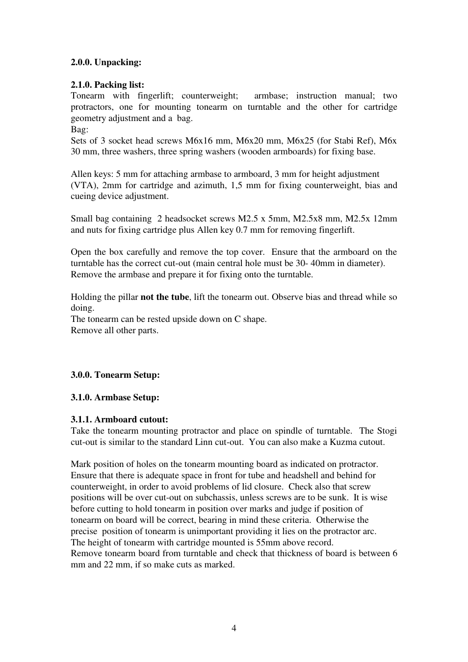 Kuzma STOGI REF 130419 User Manual | Page 4 / 21