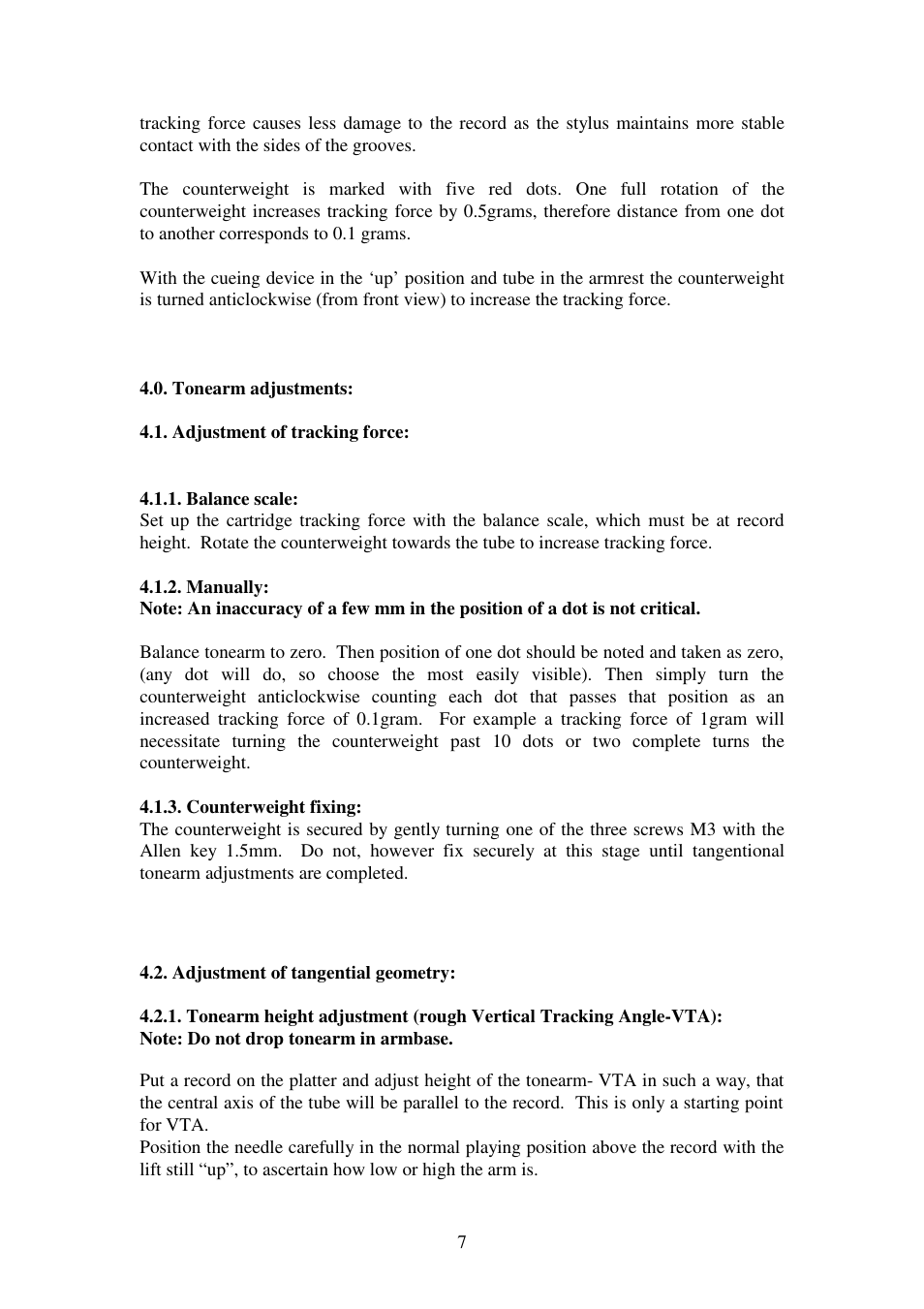 Kuzma STOGI REF 130419 User Manual | Page 7 / 21