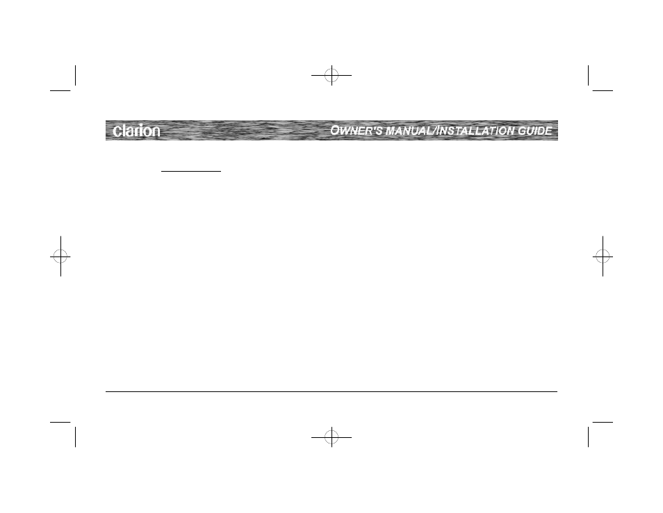 Clarion WH 105 User Manual | Page 10 / 12