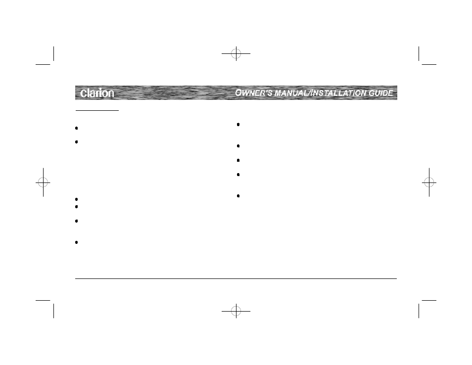 Clarion WH 105 User Manual | Page 8 / 12