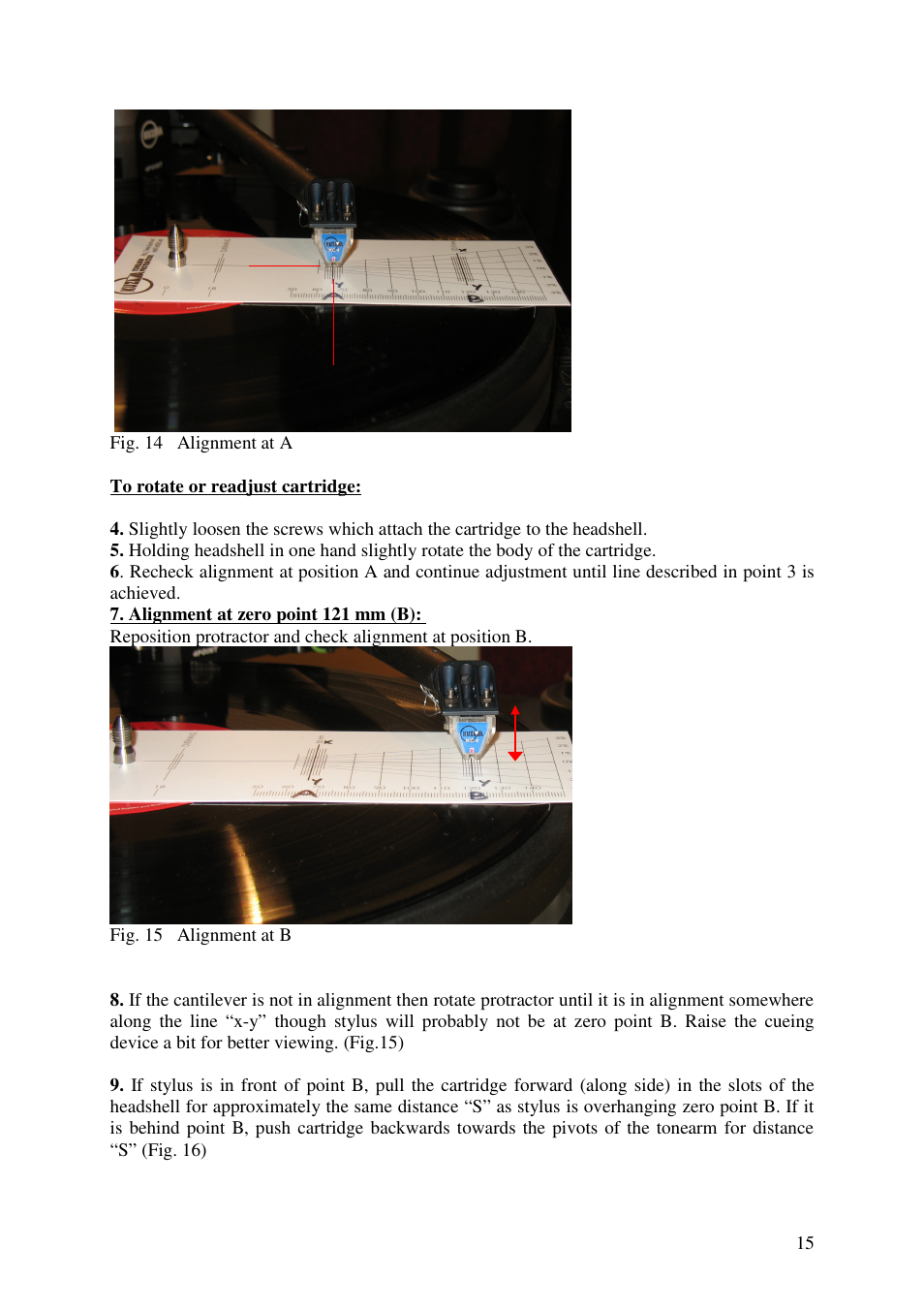 Kuzma 4POINT 110630 User Manual | Page 15 / 19