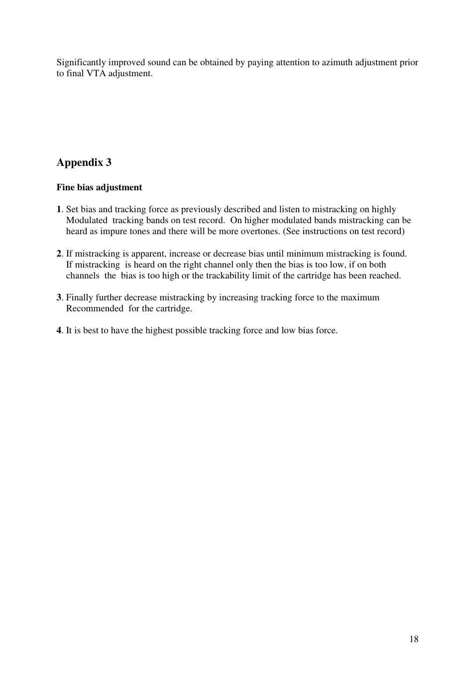 Kuzma 4POINT 110630 User Manual | Page 18 / 19