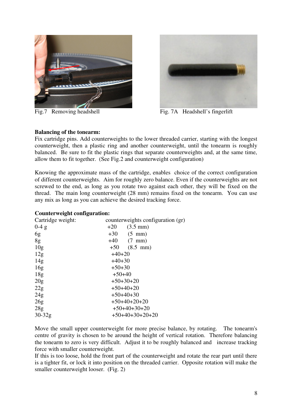 Kuzma 4POINT 110630 User Manual | Page 8 / 19