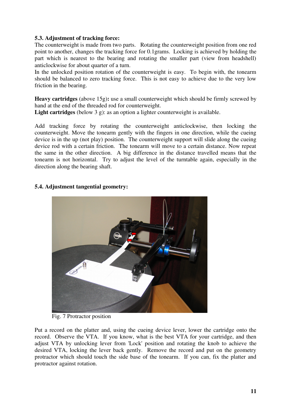 Kuzma AIR LINE 130401 User Manual | Page 11 / 19