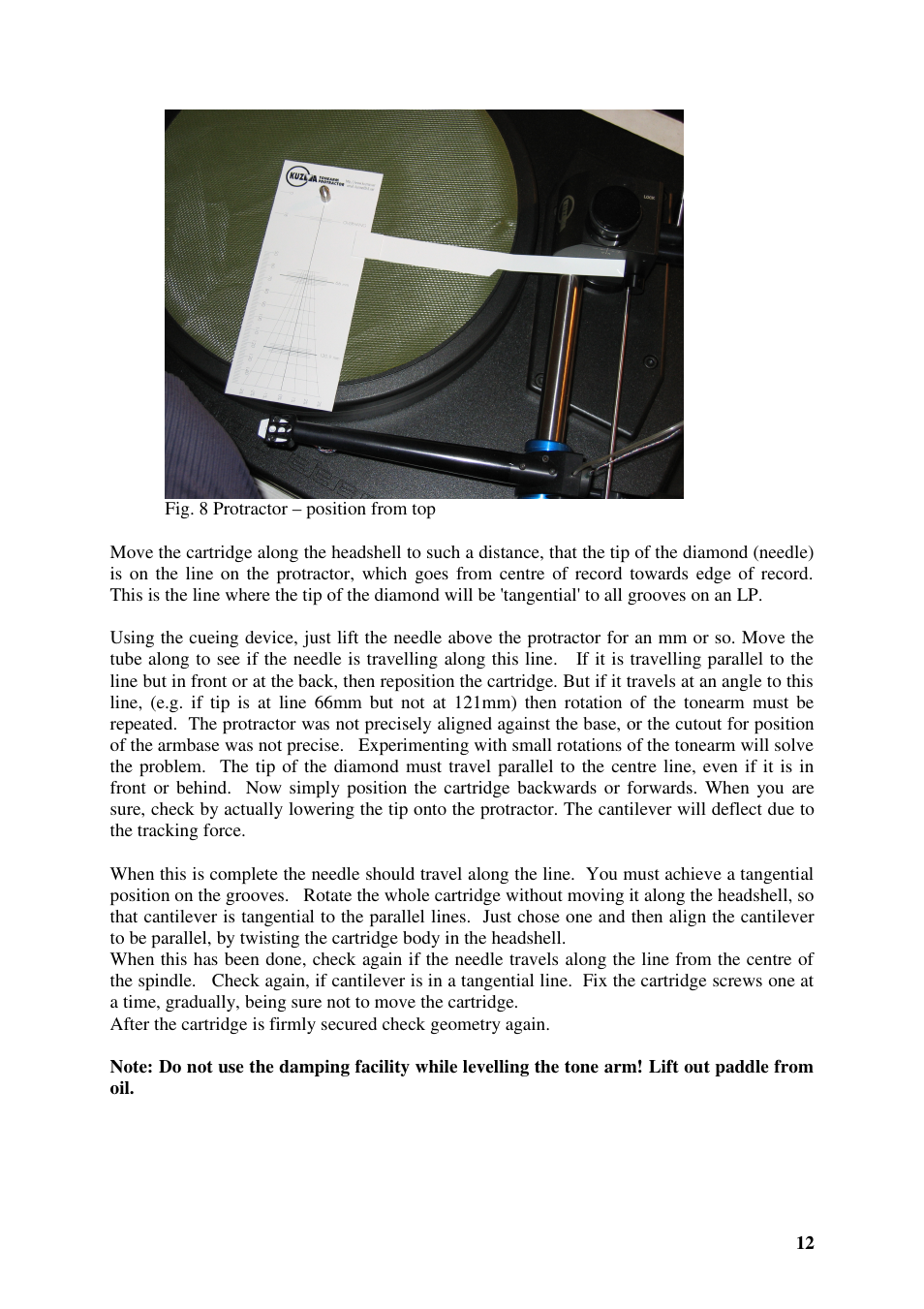 Kuzma AIR LINE 130401 User Manual | Page 12 / 19