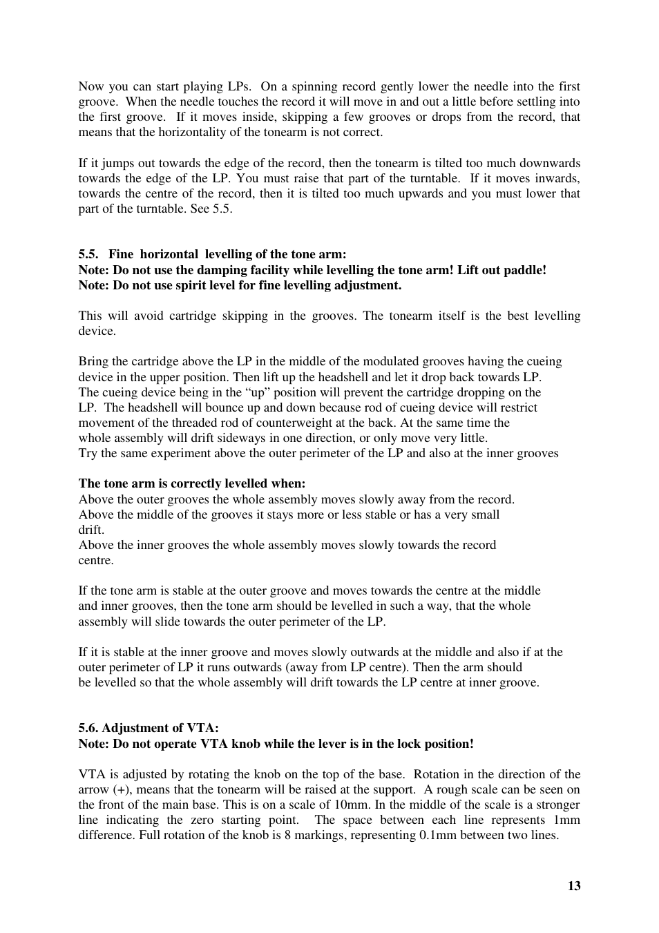 Kuzma AIR LINE 130401 User Manual | Page 13 / 19