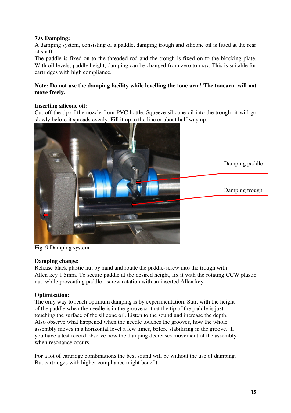 Kuzma AIR LINE 130401 User Manual | Page 15 / 19
