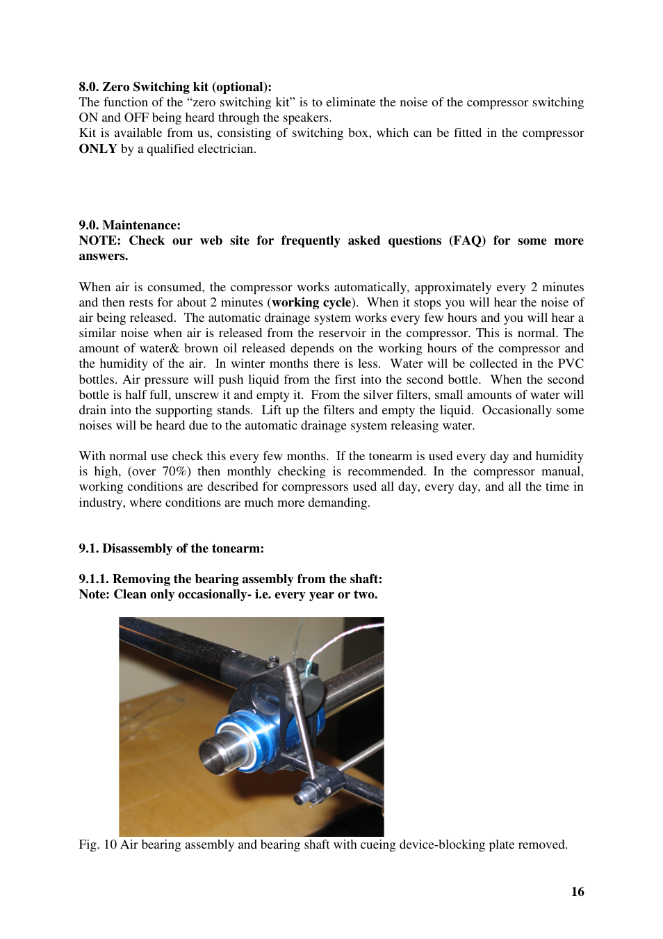 Kuzma AIR LINE 130401 User Manual | Page 16 / 19