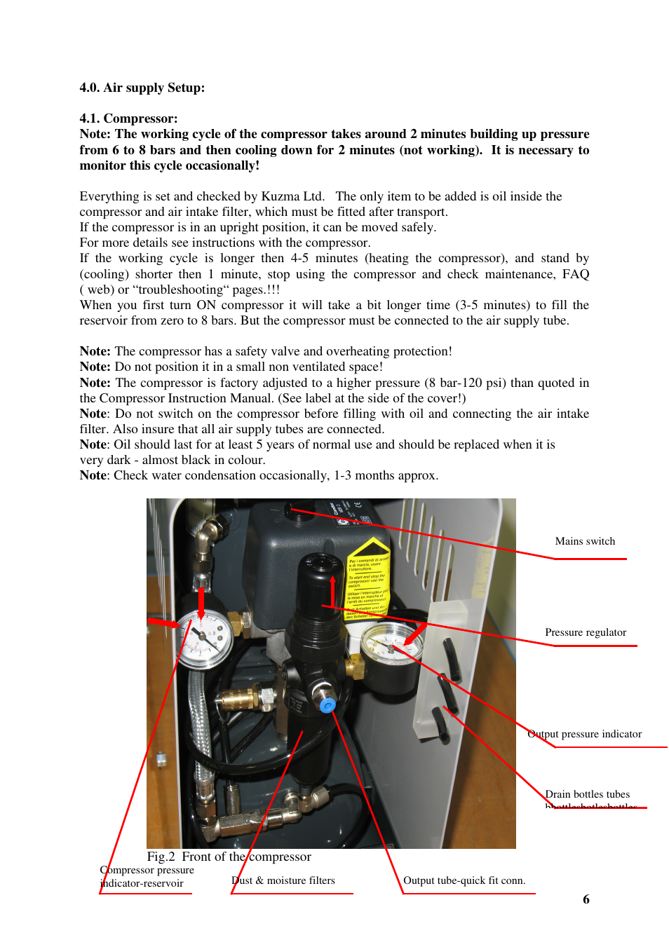 Kuzma AIR LINE 130401 User Manual | Page 6 / 19