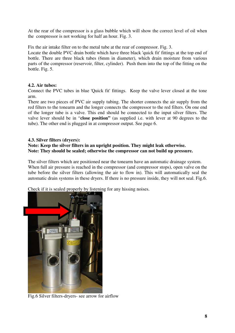 Kuzma AIR LINE 130401 User Manual | Page 8 / 19
