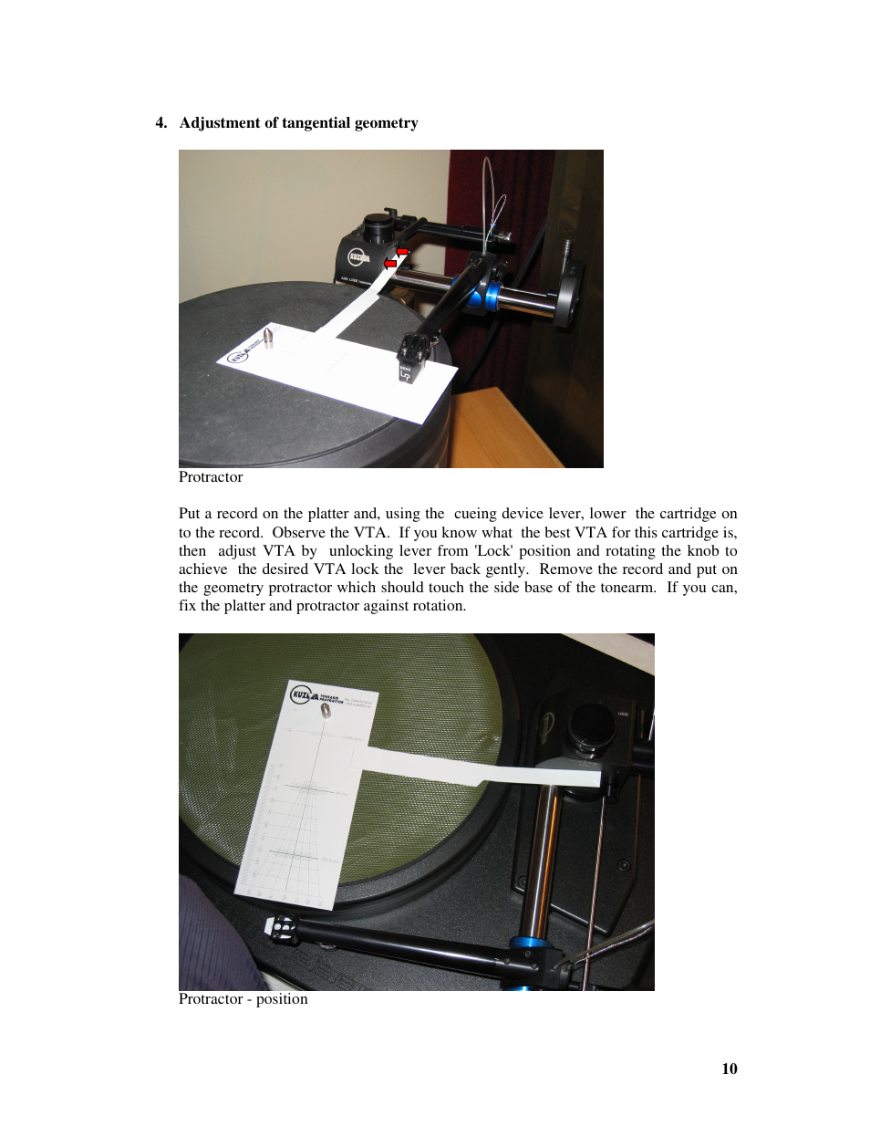 Kuzma AIR LINE 2007-6 User Manual | Page 10 / 17