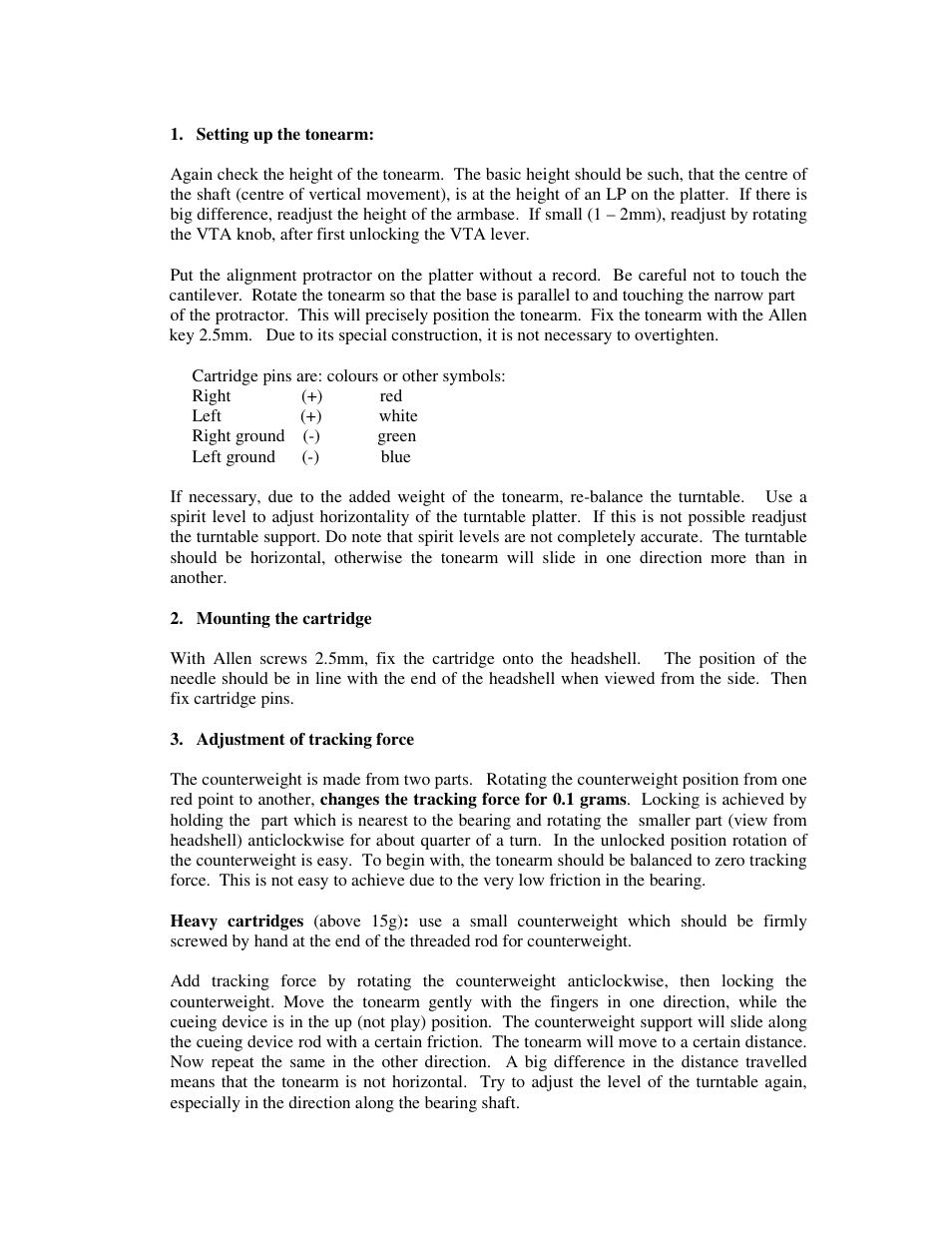 Kuzma AIR LINE 2007-6 User Manual | Page 9 / 17