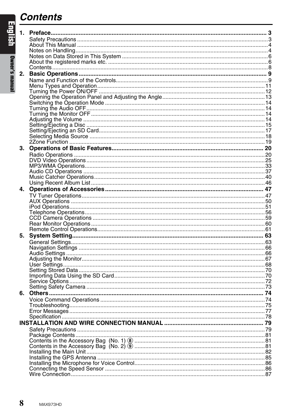 Clarion MAX973HD User Manual | Page 104 / 187