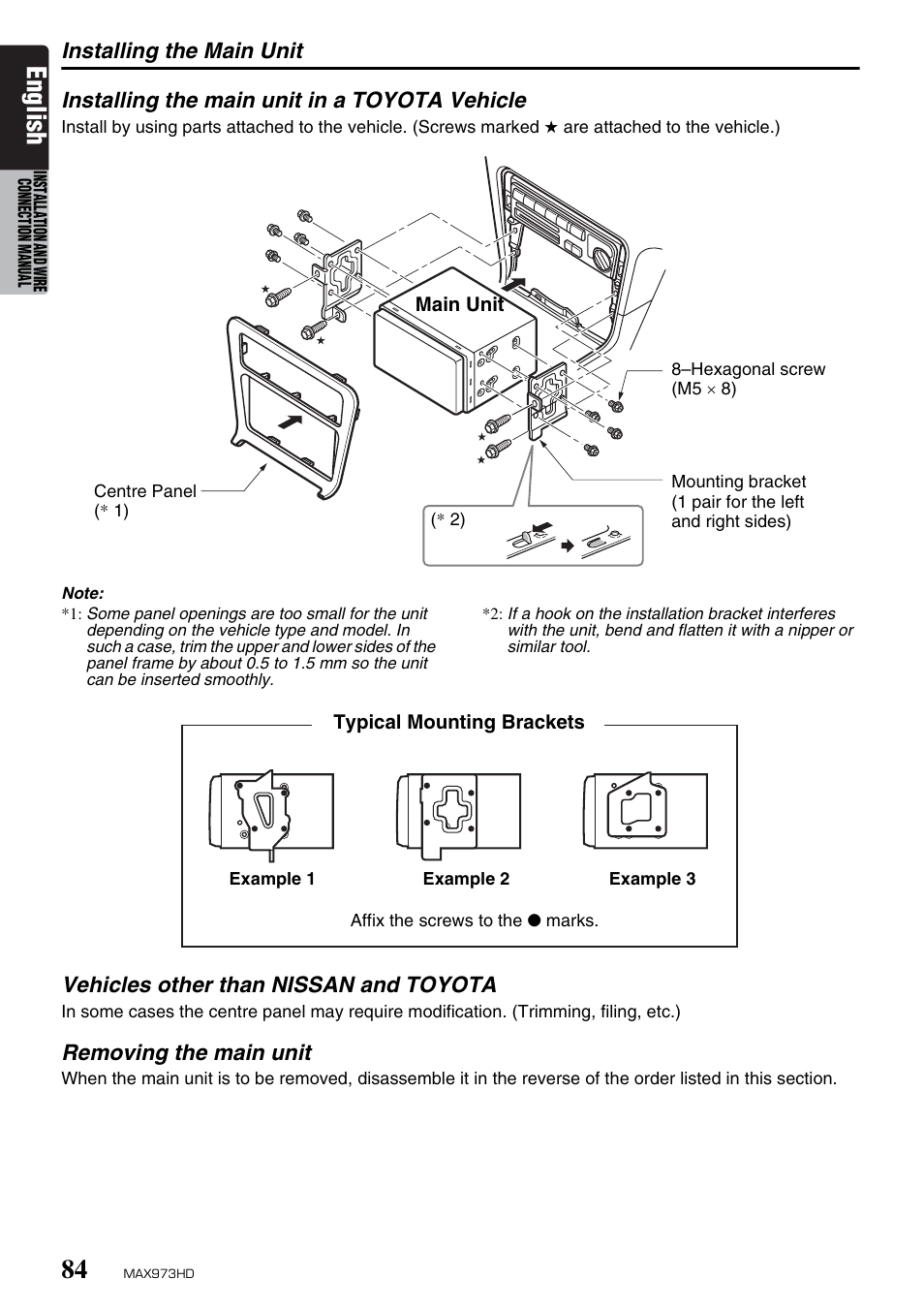 English | Clarion MAX973HD User Manual | Page 180 / 187