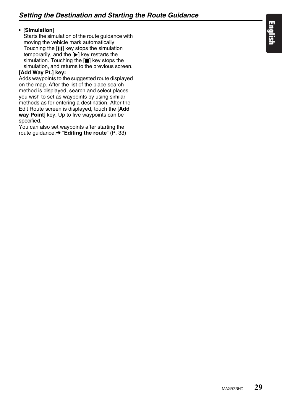 English | Clarion MAX973HD User Manual | Page 28 / 187