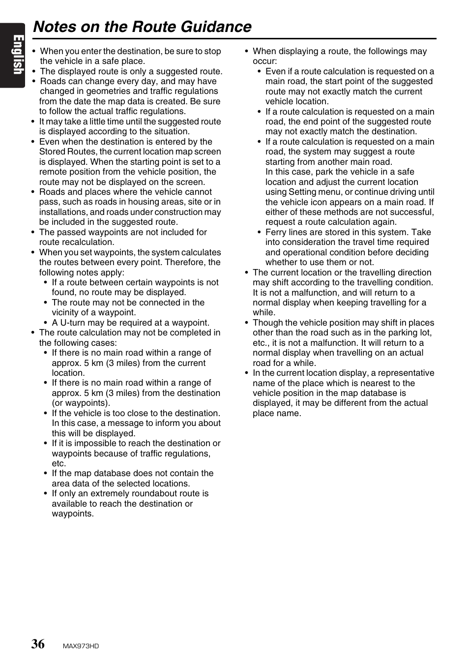 English | Clarion MAX973HD User Manual | Page 35 / 187