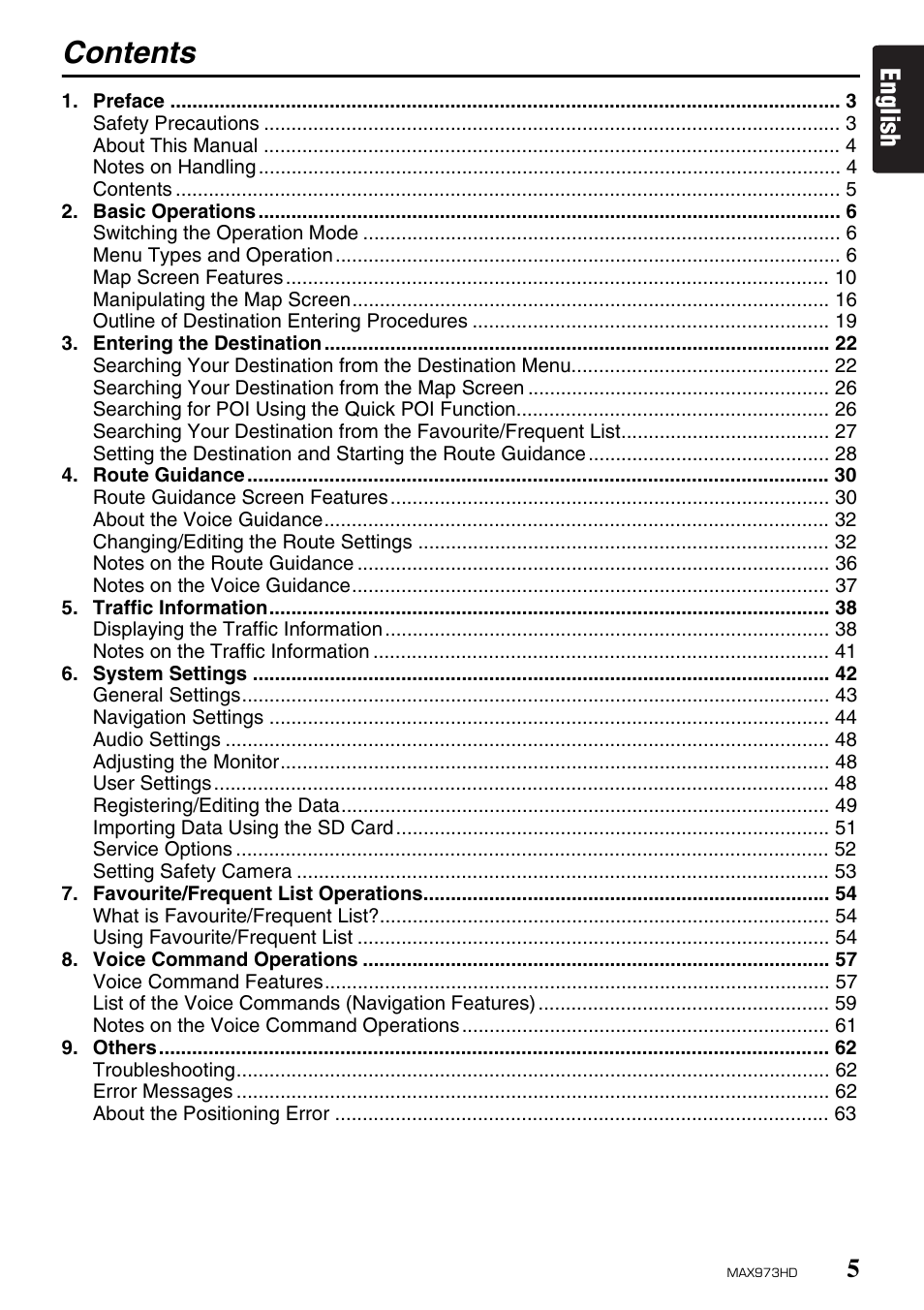 Clarion MAX973HD User Manual | Page 4 / 187