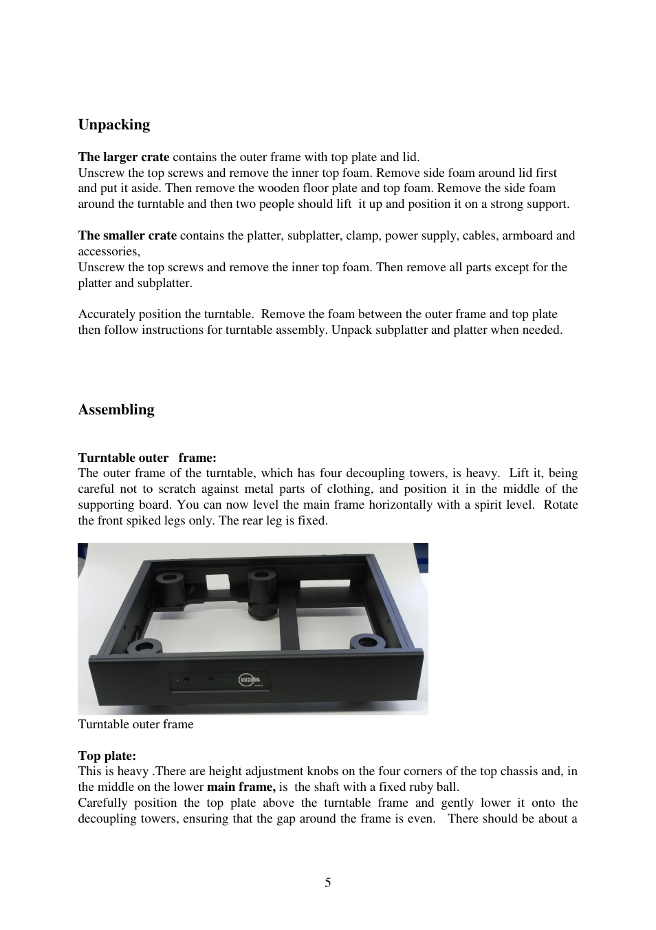 Kuzma Stabi M 130524 User Manual | Page 5 / 13