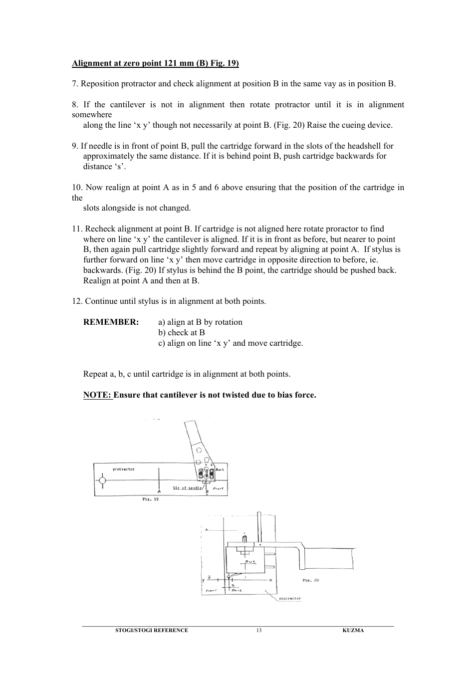 Kuzma Stogi Reference User Manual | Page 13 / 25