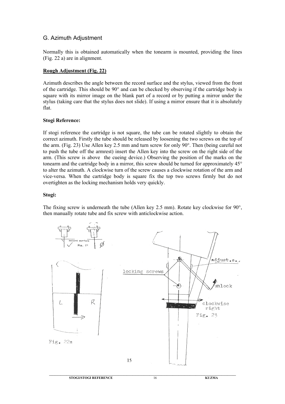 Kuzma Stogi Reference User Manual | Page 16 / 25