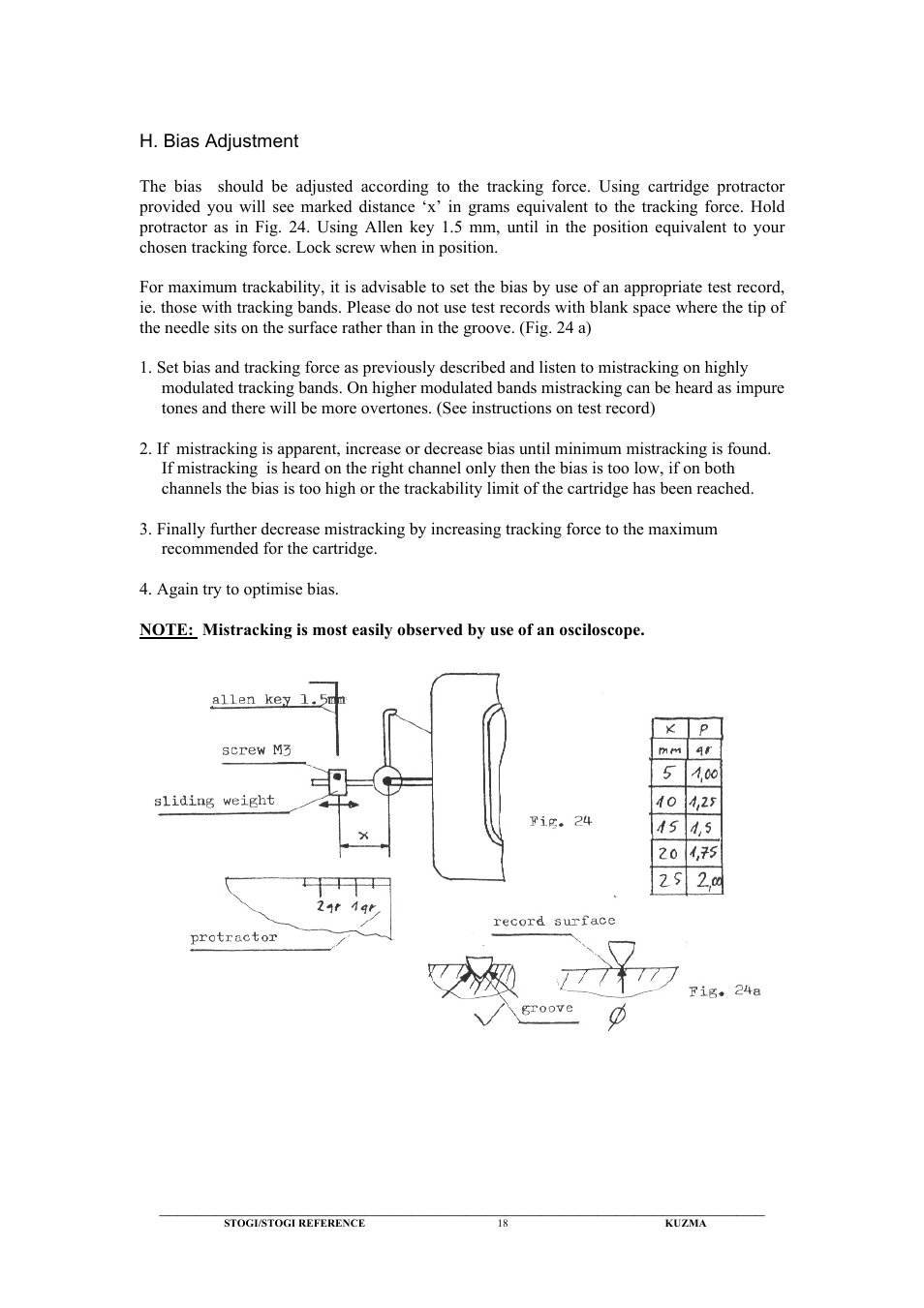 Kuzma Stogi Reference User Manual | Page 18 / 25