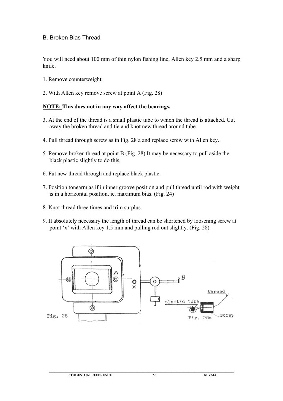 Kuzma Stogi Reference User Manual | Page 22 / 25