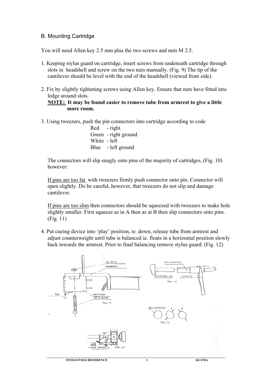 Kuzma Stogi Reference User Manual | Page 8 / 25