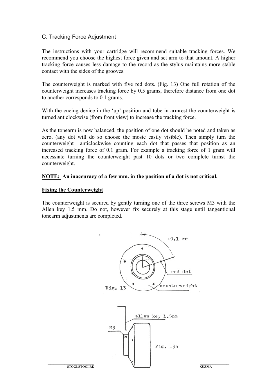 Kuzma Stogi Reference User Manual | Page 9 / 25