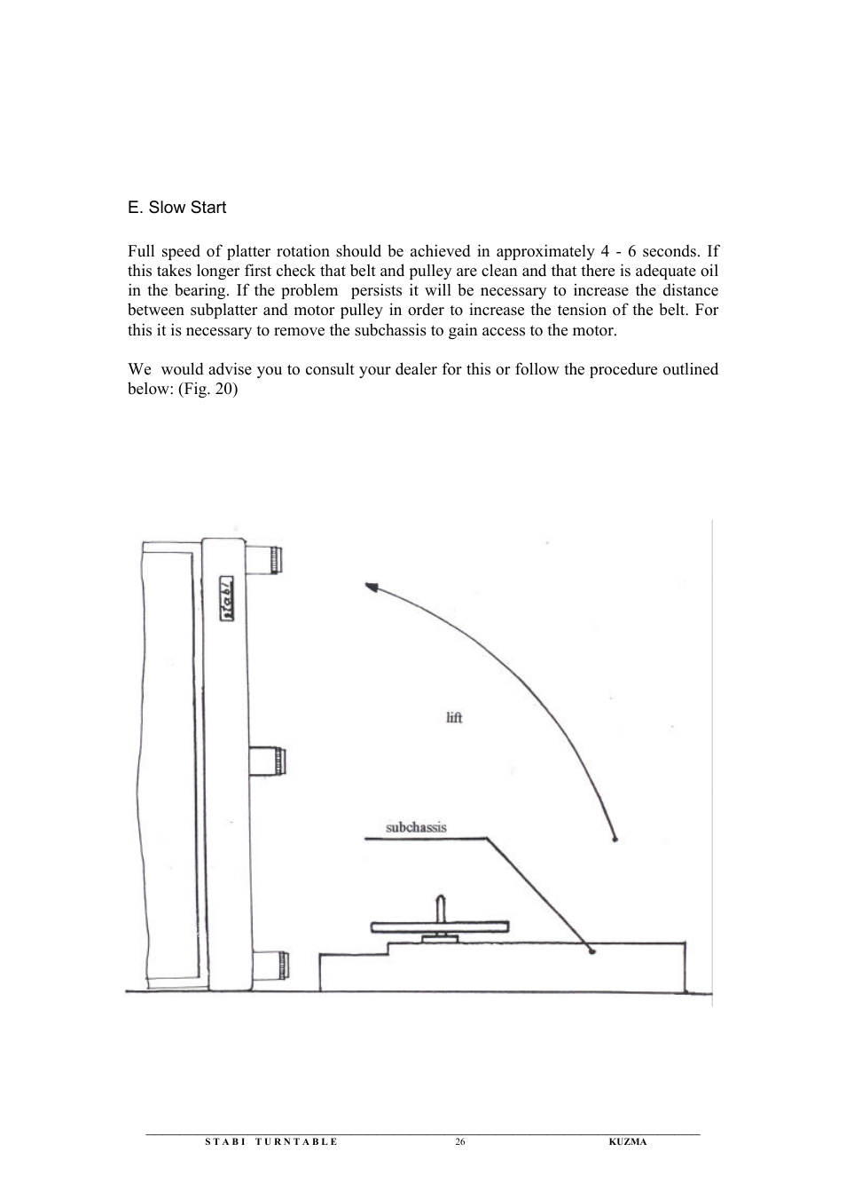 Kuzma Stabi User Manual | Page 26 / 29