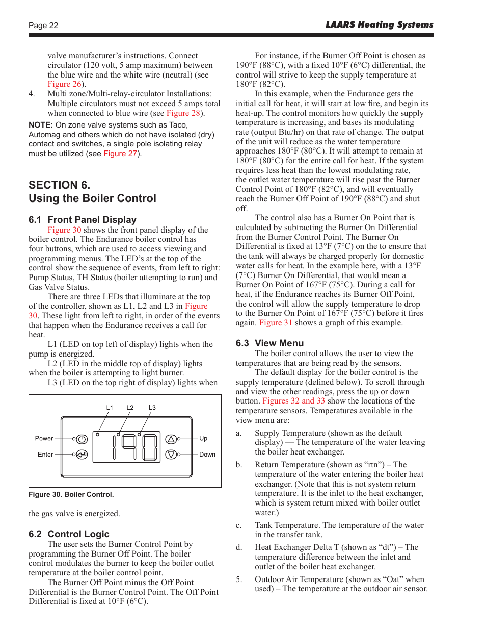 LAARS EBP 175 MBTU/h - Installation, Operation and Maintenance Instructions User Manual | Page 22 / 40